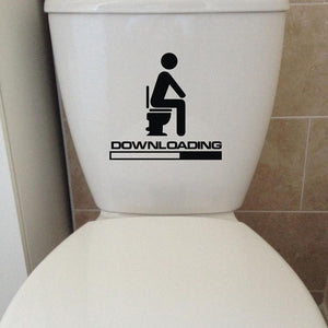 DOWNLOADING Toilet Sticker