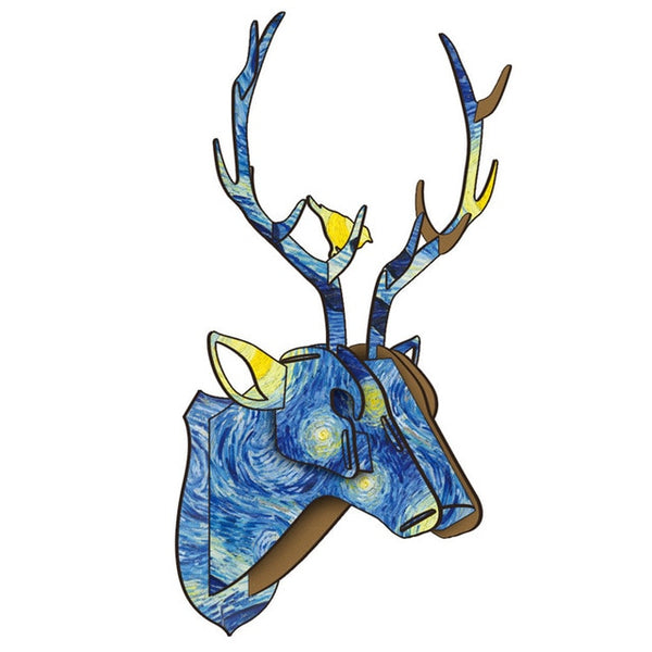 Wooden Animal Deer Head