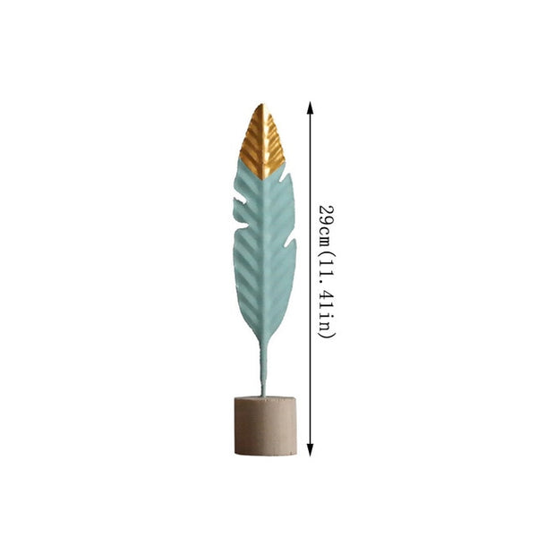 Modern Feather Wooden Decorations