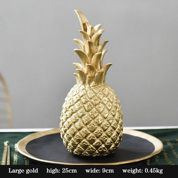 Modern Golden Pineapple Decoration